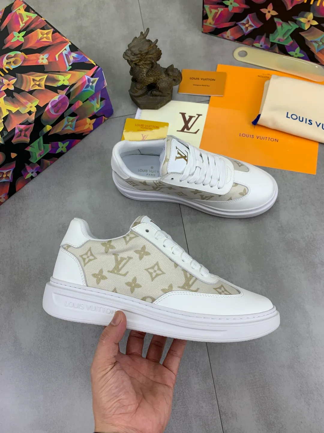 Men's men's shoes💰P520💰[New model]🆘High quality cowhide [Louis Vuitton]LV official website latest model🎁casual and fashionable men's shoes👟hot style💥simple and elegant style, exclusive for trendy men. Unique official website latest brand elements👑original decoration, fashionable and generous, the fabric is made of original denim➕comfortable and breathable mesh lining➕cow leather feet ✅The official website specifies wear-resistant casual outsole, the classic model is taken in real life🎬Color: 5⃣️colors available😍Number of codes: 38-44 Full set of packaging